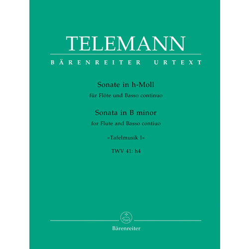 Solo B Tafelmusik for Flute and Bass Clarinet Sheet Music