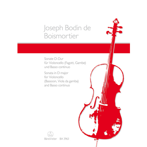 Sonata For Violoncello (Bassoon Or Viola Da Gamba) And Basso Continuo In D Major Op. L/3
