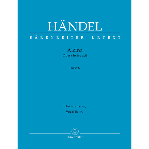 Alcina HWV 34 Vocal Sheet Music