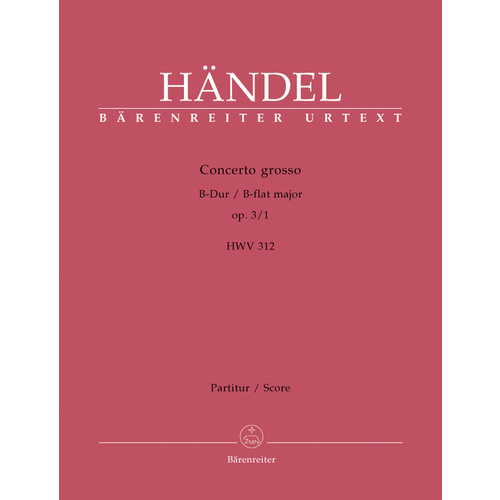 Concerto Grosso In B-Flat Major Hwv 312