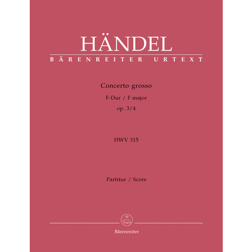 Concerto Grosso In F Major Hwv 315