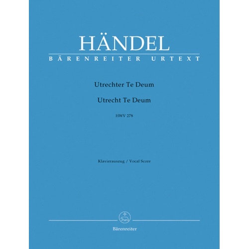Utrecht Te Deum Hwv 278