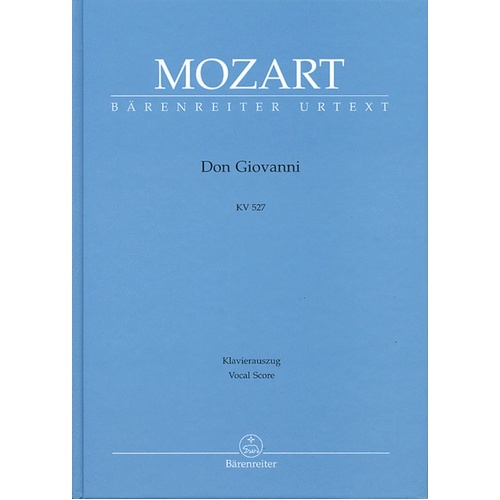 Don Giovanni K 527 Vocal Score Urtext