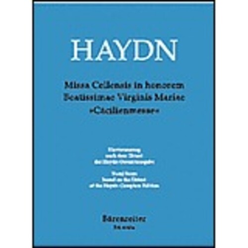 St Cecilia Mass Hob Xxii:5 Vocal Score