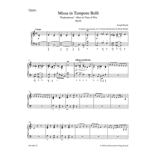 Missa In Tempore Belli Hob.Xxii:9 "Mass In Time Of War"