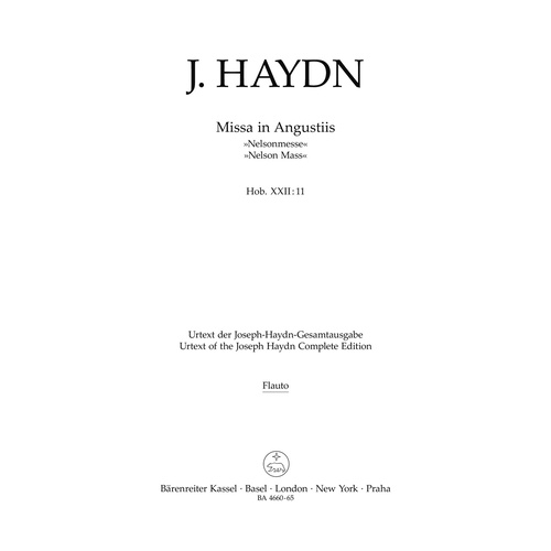 Missa In Angustiis Hob.Xxii:11 "Nelson Mass"