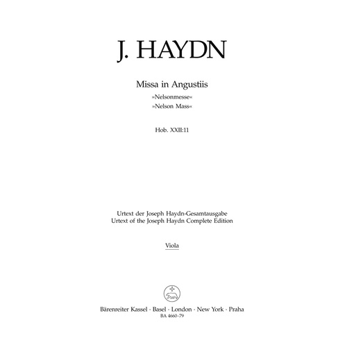 Missa In Angustiis Hob.Xxii:11 "Nelson Mass"