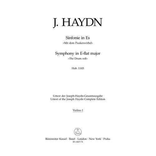 Symphony No 103 in E Flat for Violin 2 Sheet Music