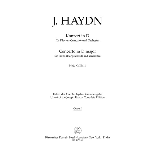 Klavierkonzert D-Dur Hob. Xviii:11