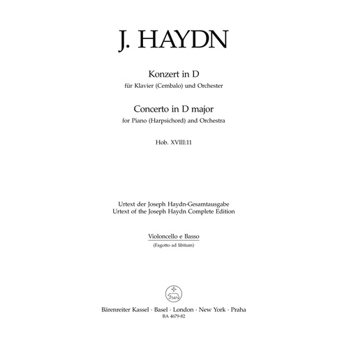 Klavierkonzert D-Dur Hob. Xviii:11