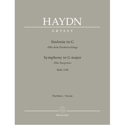 Haydn Symphony No 94 in G Full Score