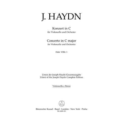 Concerto For Violoncello And Orchestra In C Major Hob.Viib:1