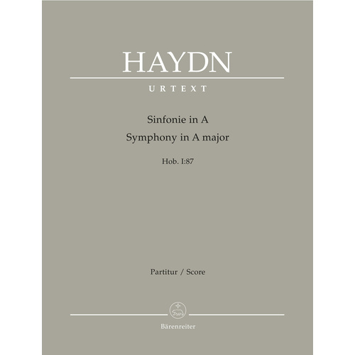 Symphony No 87 in A Wind Set - Full Orchestra Sheet Music