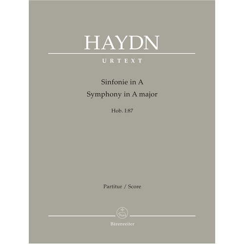Symphony No 87 Full Score Sheet Music Haydn