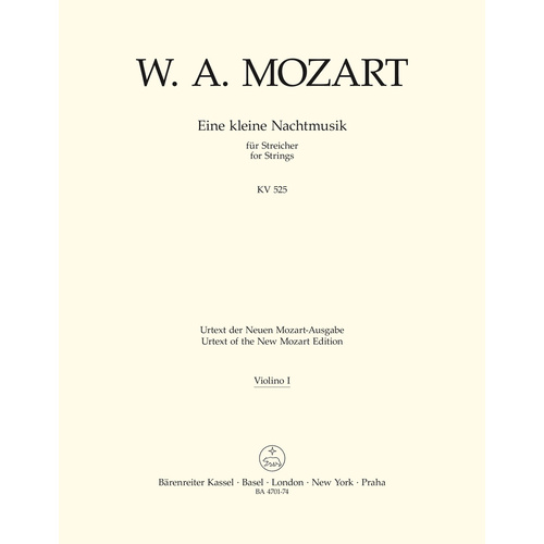 Eine Kleine Nachtmusik For Strings In G Major K. 525