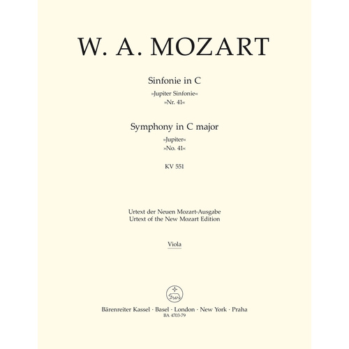 Symphony No 41 in C K 551 Cello Sheet Music