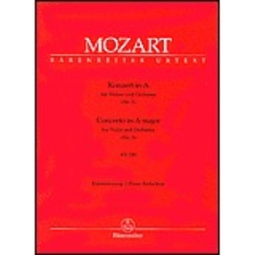 Mozart Concerto No. 5 in A Major K. 219 for Violin and Piano, Ed. Hess, Urtext Edition, 83 Pages