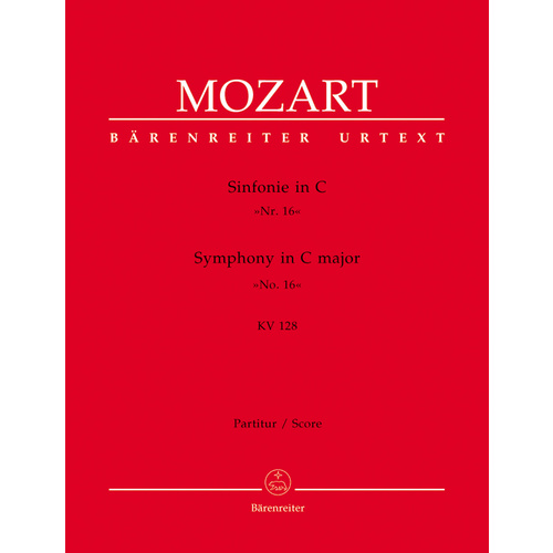 Symphony No 16 in C K128 Wind Set - Full Orchestra Sheet Music
