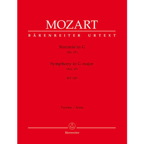 Symphony No 17 in G K129 Wind Set - Full Orchestra Sheet Music