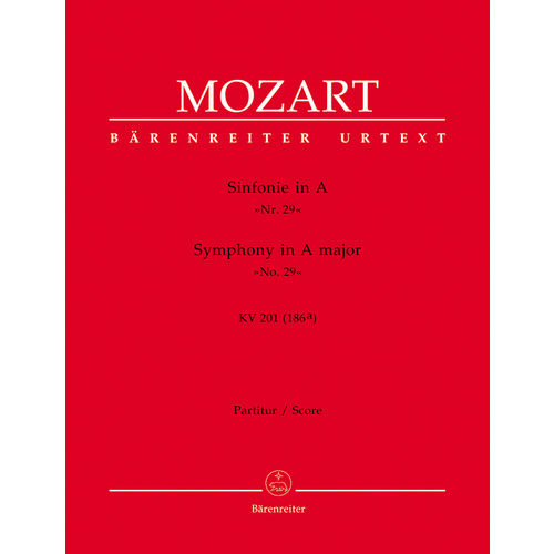 Symphony No 29 in A K 201 Full Orchestra Sheet Music