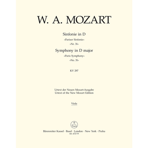 Symphony No 31 K297 Cello Sheet Music