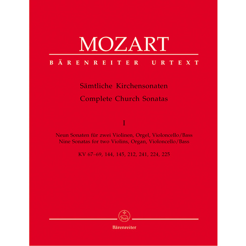 Complete Church Sonatas, Volume 1