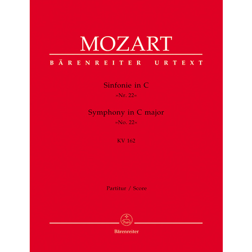 Symphony No 22 in C K162 Full Orchestra Sheet Music