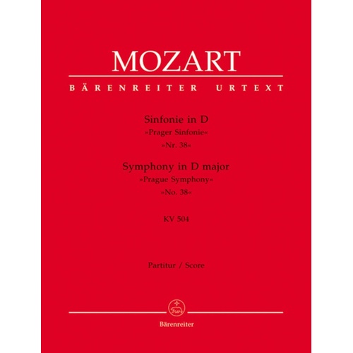 Symphony No 38 K 504 D Prague Score