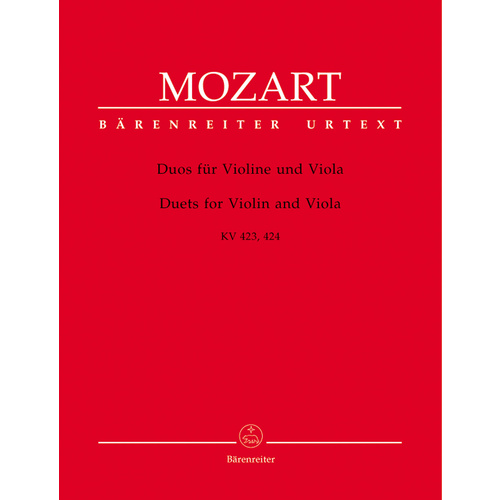 Duets For Violin And Viola K. 423,424