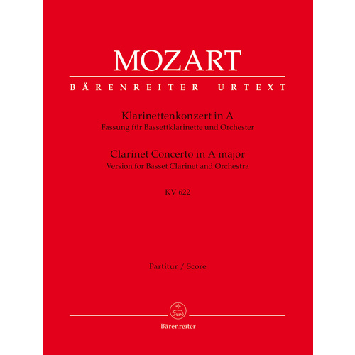 Concerto For Clarinet And Orchestra In A Major K. 622