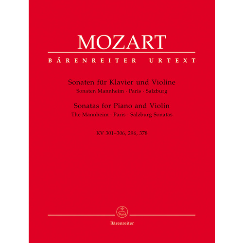 Mozart Sonatas for Violin and Piano Sheet Music