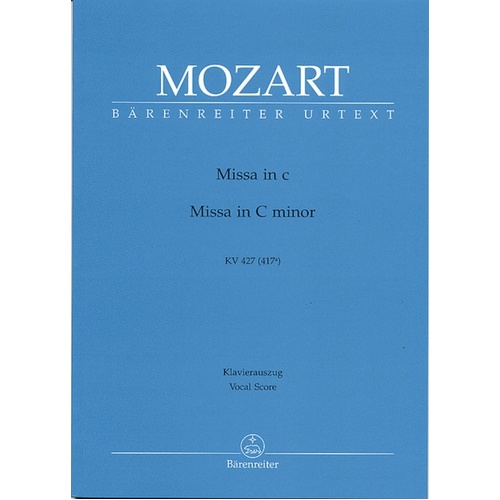Missa C Minor K 427 Vocal Score Book