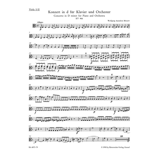 Concerto For Piano And Orchestra No. 20 In D Minor K. 466
