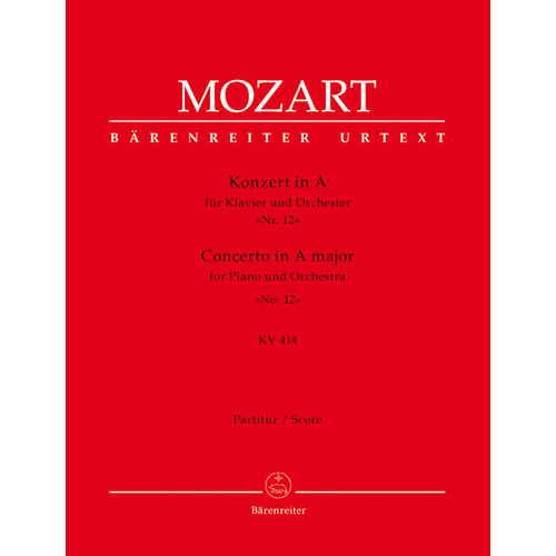 Concerto For Piano And Orchestra No. 12 In A Major K. 414