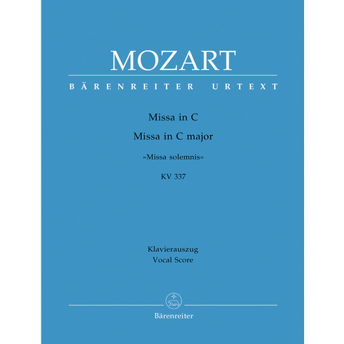 Missa In C Major K. 337 "Missa Solemnis"
