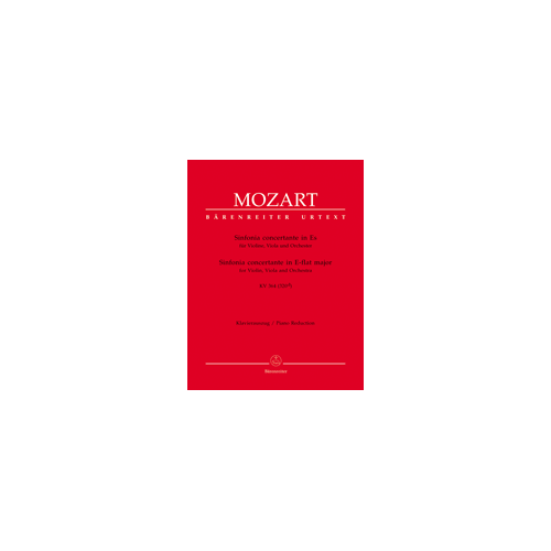 Sinfonia Concertante K 364 for Violin, Viola, and Piano - Chamber Sheet Music