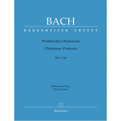 Christmas Oratorio BWV 248 Vocal Score by Johann Sebastian Bach, Barenreiter, 124 Pages