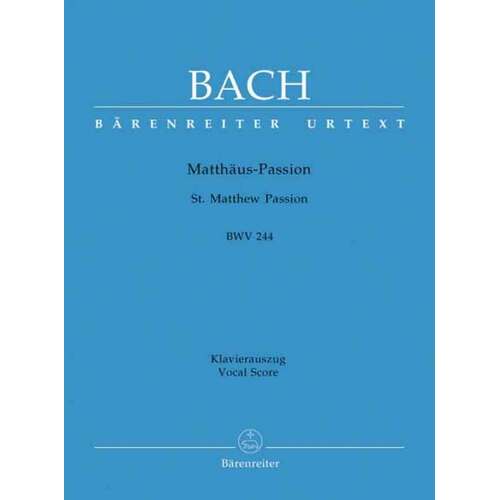 St Matthew Passion Vocal Score Eng/Ger (Softcover Book) Book