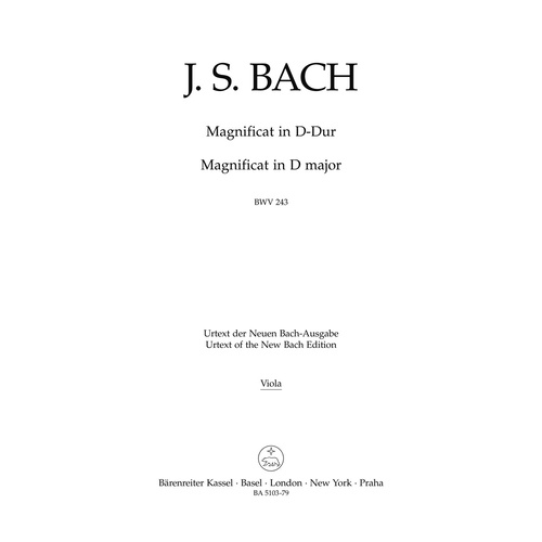 Magnificat In D Major BWV 243