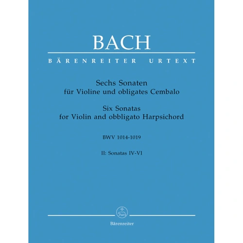Bach - Six Sonatas Vol 2 BWV 1017-1019 for Violin and Piano