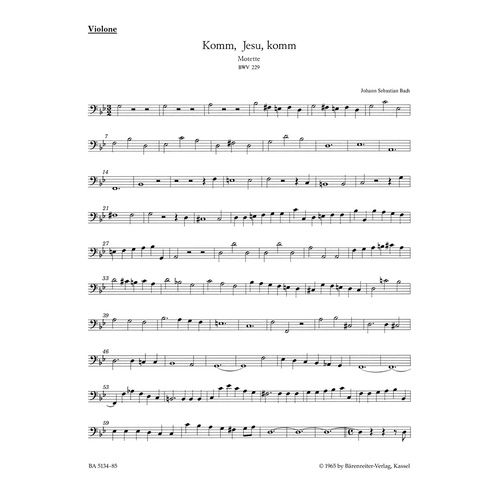 Komm, Jesu, Komm BWV 229