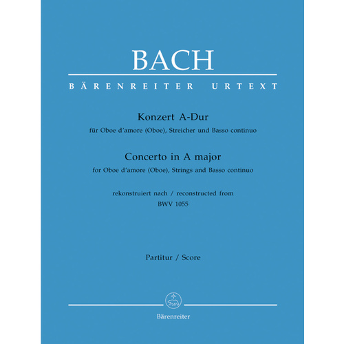 Concerto For Oboe D'Amore (Oboe), Strings And Basso Continuo In A Major