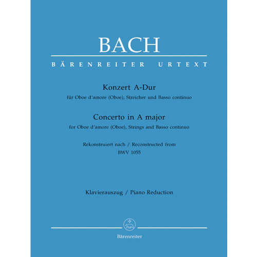 Concerto For Oboe D'Amore (Oboe), Strings And Basso Continuo In A Major