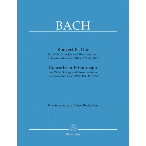 Concerto E Flat Vla/Piano Book