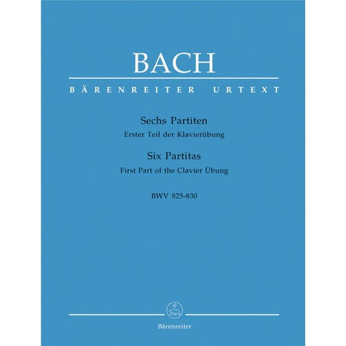 Bach - 6 Partitas BWV 825-830 Complete Urtext Edition for Piano