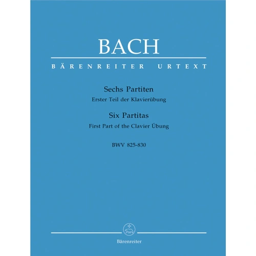 Bach - 6 Partitas BWV 825-830 Complete Urtext Edition for Piano