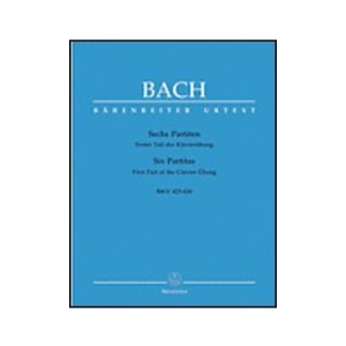 Bach Six Partitas BWV 825-830 Piano Sheet Music
