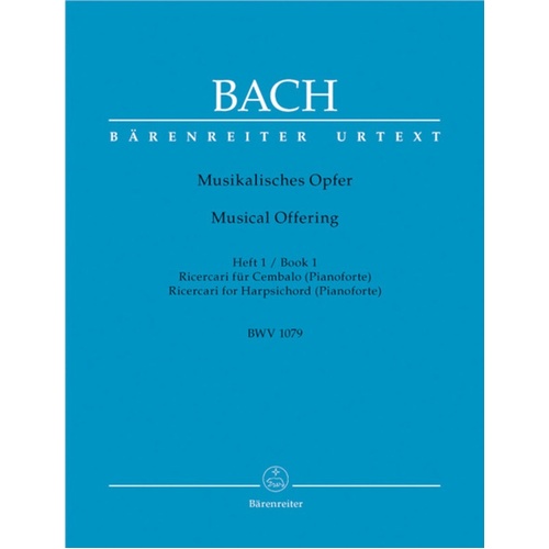 Musical Offering Book 1 Ricercari Bwv 1079