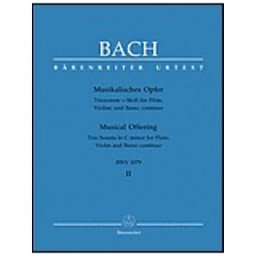 Trio Sonata Musical Offering Flute Violin Bc Book