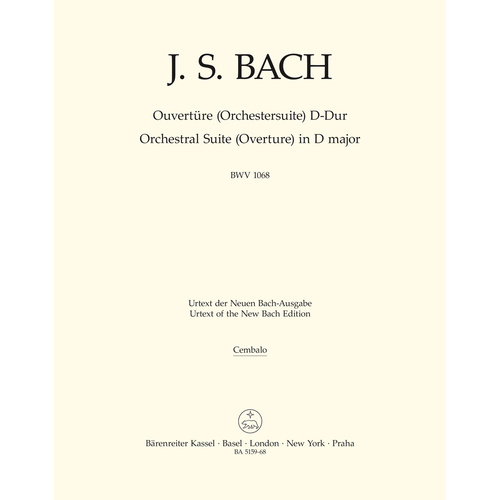 Orchestral Suite (Overture) In D Major BWV 1068